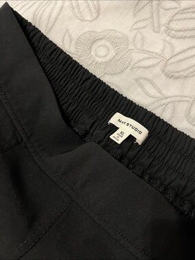 Max Studio Women’s XLBlack Elastic-Waist Dress Pants, Size